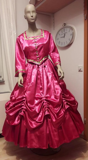 Krinoline Reifrock historische Kostüme victoriansich pink mottoparty