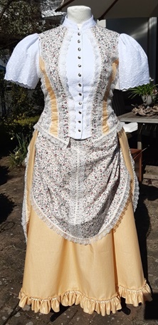 Tournüre Kostümverleih 19. Jahrhundert Mode 19th century fashion