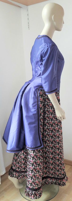 Kostüme historisch Verleih 19. Jahrhundert Kleid Tournüre viktorianisch Steampunk Mottoparty