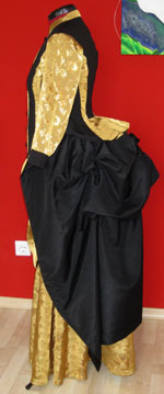 Kostüme historisch Verleih 19. Jahrhundert Kleid Tournüre viktorianisch Steampunk Mottoparty